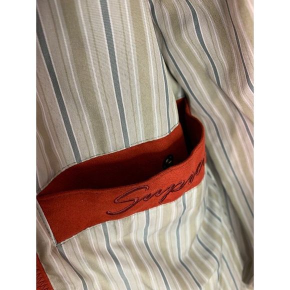 Jupiter Red Vegan Suede Bomber Jacket Mens Size Small 46 EU German 6346 EUC - Picture 10 of 15